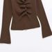 Fashion Versatile Crew Neck Pleated Knitted Sweater_ecoleips.com