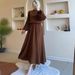 Women's Clothing Spot women's clothing new fashion pleated lace dress long skirt_ecoleips.com