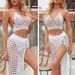 Women’s Clothing Beach Bikini Swimsuit Women's Knitted Hollow Breathable Top Casual Sexy Underwear Suspender Suit Women_ecoleips.com