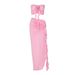 2025 Summer New Style Sexy Slit Bodycon Long Dress Bustier Set Women Two-Piece Vacation_ecoleips.com