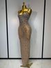 Luxury Rhinestones Sexy Mesh See Through Bodycon Dress Women Birthday Evening Cocktail Party Gown Carpet Club Stage Outfit IJX8_ecoleips.com