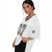 Women's V-Neck Leopard Print Baseball Jersey T-Shirt Loose Fit Short Sleeve Sporty Casual Top with Number 07 Design_ecoleips.com