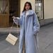 Luxury Longline Faux Fur Coat – Plush Winter Outerwear With Shawl Collar (3 Elegant Colors) For Streetwear & Evening Glamour_ecoleips.com