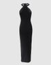 European And American Cross-Border Fashion Halter Neck Rhinestone Independent Station Elegant Sleeveless_ecoleips.com