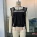 Aria Basics Aria Basics European And American Internet Celebrity Lace-up Sweet Lace Trim Blouse, Square-neck Tank Top, Short Camisole Top 4074_ecoleips.com