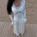 Women's Slim Fit Long Sleeved Dress with Lace Trim Flared Sleeves European Style Ribbon Bodycon Skirt_ecoleips.com
