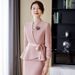 Women's Formal Purple Suit For News Broadcasting Entrance Exam On Camera Attire Female Host Competition Outfit Speech Contest_ecoleips.com