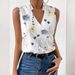 Women's Clothing Chiffon Shirt Women's V Neck Sleeveless Chiffon Shirt Women_ecoleips.com