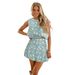 2025 SHEIN Foreign Trade Printed Tank Top And Short Skirt, Fashionable Two-piece Set, Sleeveless Casual_ecoleips.com