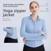 LULU-style High-neck Yoga Zip-up Jacket For Women, With A Nude Feel, Slimming, Tight-fitting, High-elasticity,_ecoleips.com