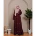 Muslim Dress Women Elegant Middle Eastern Kaftan Dress – Floral Embroidery With Bell Sleeves (S-2xl, Cotton-Blend & Breathable)_ecoleips.com