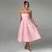Women's Clothing Tube Top One Shoulder Tie Up Fashion Dress Slim Temperament Dress_ecoleips.com