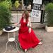Women's Clothing Slightly Plump Retro Halter Neck Sexy Dress Summer Lazy Style Design Wandering Travel Vacation Ankle Long Skirt_ecoleips.com