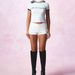 Summer Short Sleeve T-Shirt Women Sexy Hot Girl Y2K Slim Fit round Neck Printed Letter Pattern European And American Cross Border Top_ecoleips.com