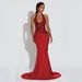Women's Elegant Sexy Halter Neck Backless Dress C7642 Cross Border Fashion for European And American Markets Suitable for Spring/Autumn Summer_ecoleips.com