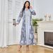 Women's Clothing Muslim Robe Women's Long Skirt Beaded Beads Abaya Dress_ecoleips.com