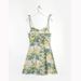 YPFF Trendy Women's Fashion European And American Style Printed Slim Fit Strap Short Floral Sweet Age-Reducing_ecoleips.com