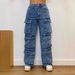 Women's Clothing Fashion Street Style Pocket Diamond Casual Jeans Overalls_ecoleips.com