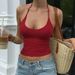 2025 Summer New Sexy Backless Slim Fit Inner Wear Hot Girl Slimming Halter Neck Tank Top Wholesale_ecoleips.com