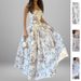 2026 New Spring Women's Clothing, Cross-Border European And American Dresses, Elegant Printed Large-Sleeve Strap Dress_ecoleips.com