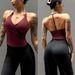 Women's Clothing V Neck Fitness Sports Vest Halter Neck Slimming Yoga Top With Bra Pads Sexy Running Top_ecoleips.com