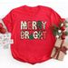 European And American Cross-border Foreign Trade Women's Clothing Christmas Merry Round Neck Printed Ladies Short Sleeve_ecoleips.com