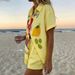 Summer Vacation Style Women's Clothing Set Printed Collared Short Sleeve Shirt And Shorts_ecoleips.com