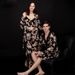 Women's Clothing Silk Ice Silk Pajamas Summer Three Piece Suit Long Sleeved Men's Nightgown Bathrobe Home Clothes_ecoleips.com