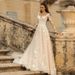 High End Lightweight Long Sleeved Wedding Dress Short Train Brides Fashionable Evening Gown Main Wedding Gown_ecoleips.com