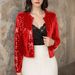 2025 Spring European And American Cross-Border Hot-Selling Round Neck Long Sleeve Solid Color Cardigan Casual_ecoleips.com