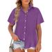 2025 Spring Summer Loose Plus Size Women's Short Sleeve Shirt_ecoleips.com