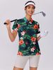 PINSPARK Women's Golf Shirt UPF 50+ Polo Shirts Short Sleeve Tennis Tops Collared With 3 Button Athletic T Shirt_ecoleips.com