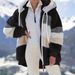 Cozy Fleece Hooded Jacket For Women - Oversized Winter Coat With Soft Plush Fabric, Streetwear Fashion, Multiple Colors & Extended Sizes (S-8XL)_ecoleips.com