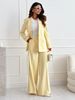 Women's Clothing 2025 Commuter Casual Wide Leg Suit Set_ecoleips.com