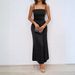 European And American Women's Fashion Summer New Sexy Square Neck Backless Strap Dress With Slit For Women_ecoleips.com