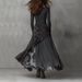 Women's Clothing Women's Long Sleeved Printed Maxi Dress Fashion Casual Elegant Gown For Formal & Casual For Women_ecoleips.com