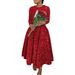 Aria Basics Aria Basics D469 Cross-Border New Women's Clothing Round Neck Long Sleeve Solid Color Sequin High Waist Elegant Mid-Length European_ecoleips.com