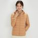 Ultra-Lightweight Women's Hooded Down Jacket With 90% White Duck Down, Slim Fit, Short Length, Zipper Closure, Plus Size Available (S-4XL)_ecoleips.com
