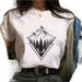 New Women's Plus-size Casual Base Shirt With Lunar Eclipse Print, Short-sleeved Top For Women_ecoleips.com