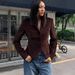 Slim-Fit Blazer Jacket – Versatile Stand Collar Coat For Work & Weekend_ecoleips.com