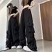 Dopamine Sweet Spicy Girl Women Summer Outfit Cool And Stylish Street Style Cargo Pants Two-Piece Set_ecoleips.com