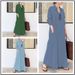 Aria Basics Aria Basics 2022 European And American Casual Solid Color Turn-down Collar Long-sleeve Pocketed Simple Loose Long Shirt Dress,_ecoleips.com