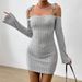 WG127 Cross-Border Independent Station Women's Clothing Elegant Mature Style Strappy Knit Dress For Autumn And Winter_ecoleips.com