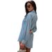 New Autumn/Winter Collection: Women's Minimalist Casual Loose Jeans Shirt With Lantern Sleeves_ecoleips.com