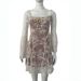 Women's Ballet Core Sexy Wrap Strapless Lace Floral Print Long Sleeve Bodycon Mini Dress – Sweet Summer Gown 2026_ecoleips.com
