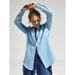 Summer Cotton Crepe Shirt For Women Comfortable, Loose-Fitting, Elegant Polo-Style Blouse_ecoleips.com