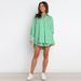 K Temperament Commuting Leisure Set Fashion Women's Shirt Striped Long Sleeve Two Piece Set_ecoleips.com