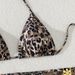 Swimsuit Women Three-Piece Leopard Bikini European And American Triangle Cup Strap High-End Metal Small_ecoleips.com