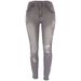 Women’s Clothing Summer High Elasticity Nine Points Ripped Women Small Feet Tight Butt Lifting Fashion Jeans_ecoleips.com