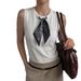 Women's Color Block Knit Top Collared Style Spring Summer Fashion Relaxed Everyday Wear Comfortable Feshion_ecoleips.com